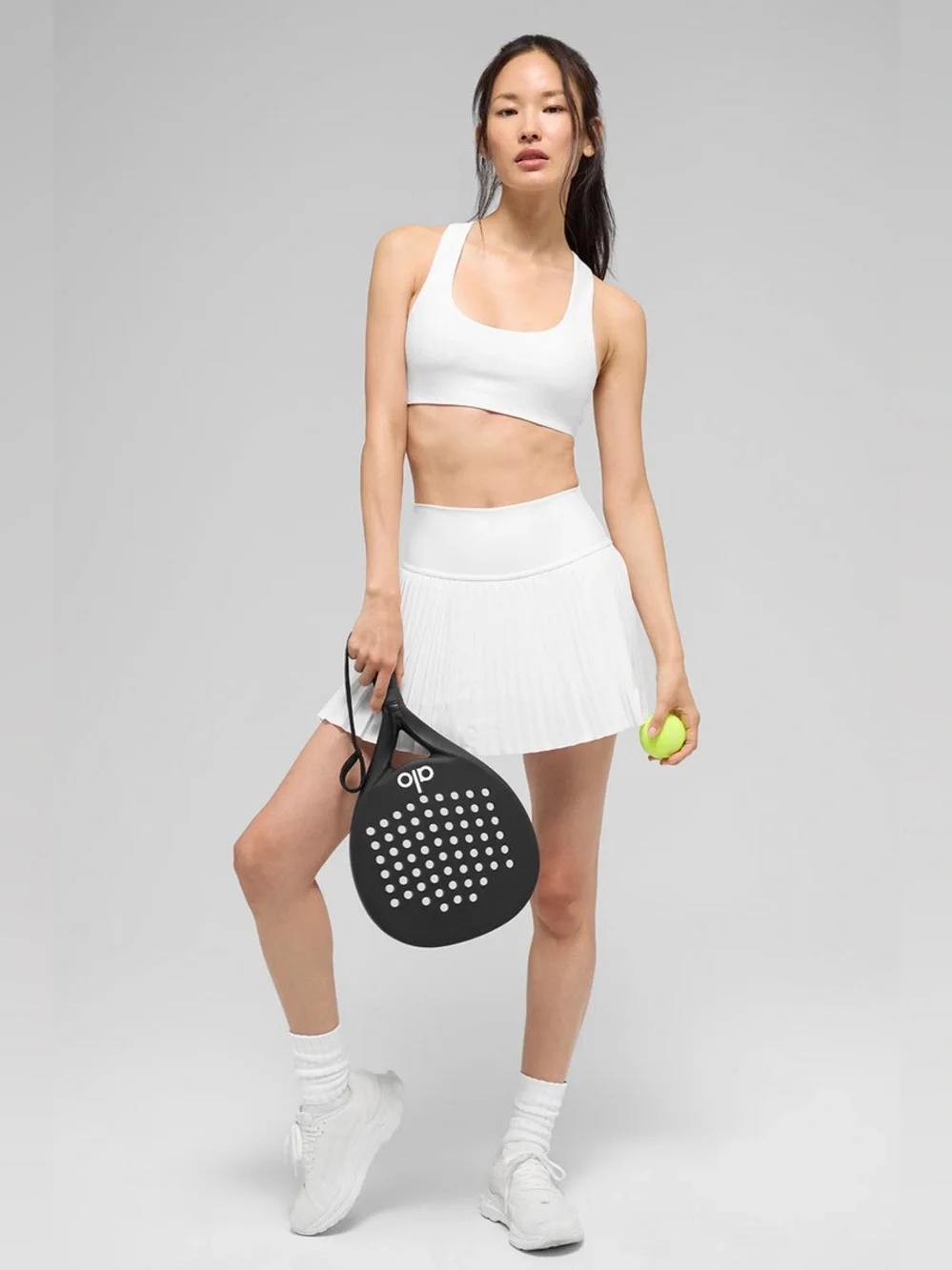 ALO Yoga Grand Slam Tennis Skirt White